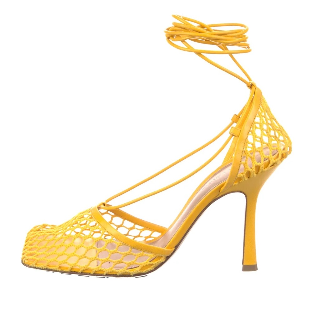 AUTHENTIC BOTTEGA VENETA Mesh Accents Sandals